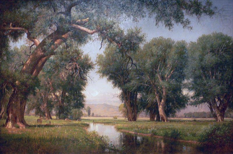 Worthington Whittredge On the Cache La Poudre River, Colorado china oil painting image
